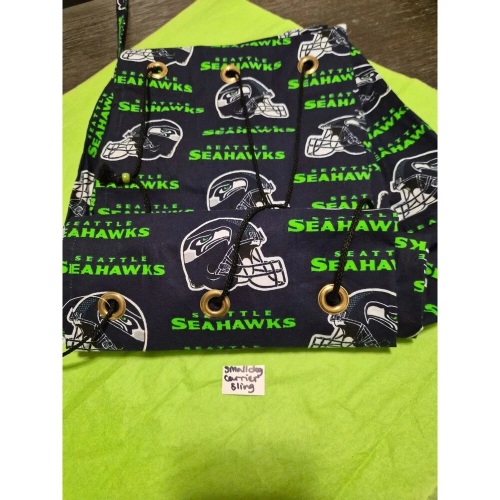 SeaHawks Pet Sling Carrier Bag Dog Crossbody Shoulder Bag Handmade NEW